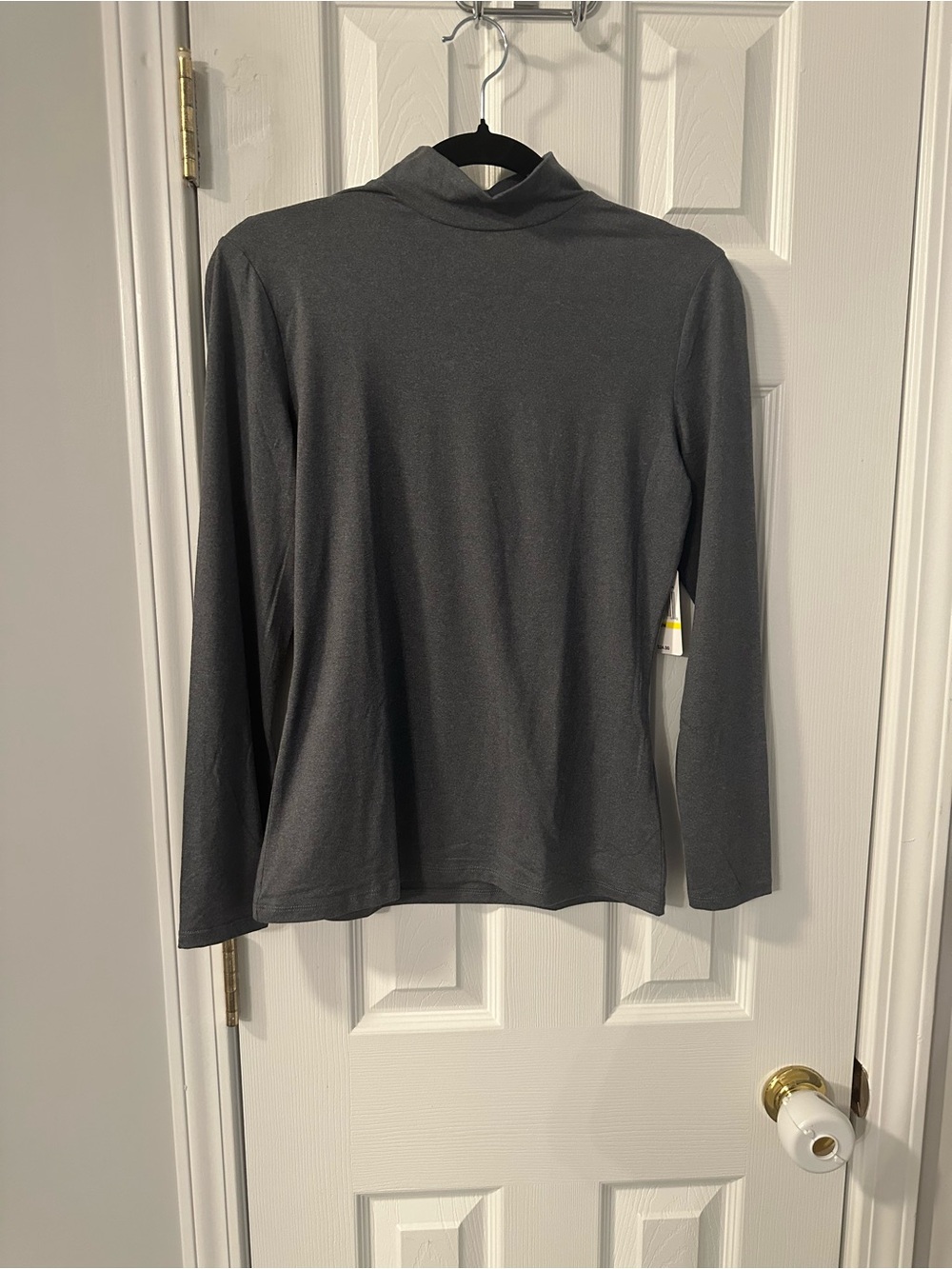 NWT 32 Degrees Women's Long Sleeve Mock Neck Top - Gray